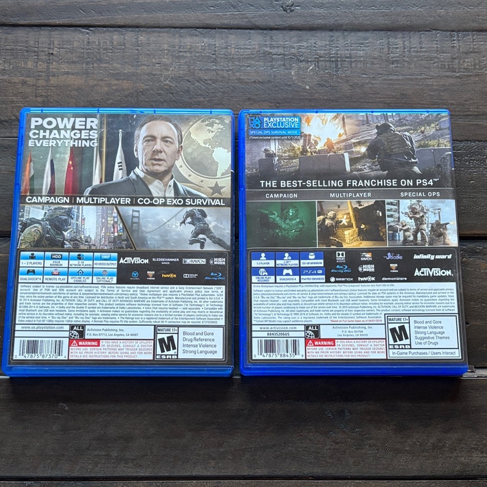 Sony PS4 Call of Duty Modern Warfare Advance Warfare Playstation Video games - Picture 2 of 4